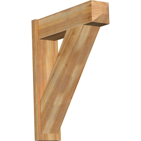 Ekena Millwork Traditional Craftsman Rough Sawn Outlooker, Western Red Cedar, 8"W x 30"D x 36"H OUT08X30X36TRA04RWR
